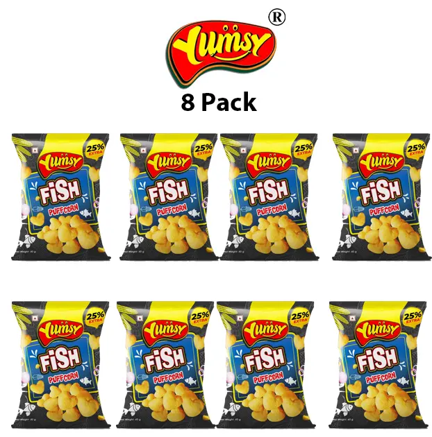 Online Sale-YUMSY FISH PUFFCORN-Non Veg- 22 gm Each(Pack of 8)