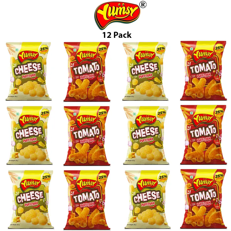 Online Sale-YUMSY Puffcorn Veg- 22 gm (Pack of 12)