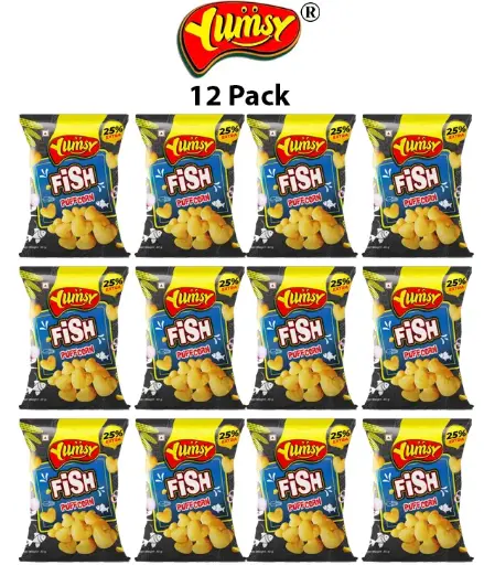 [online sale only] Online Sale-YUMSY FISH PUFFCORN -Non Veg- 22 gm (Pack of 12)